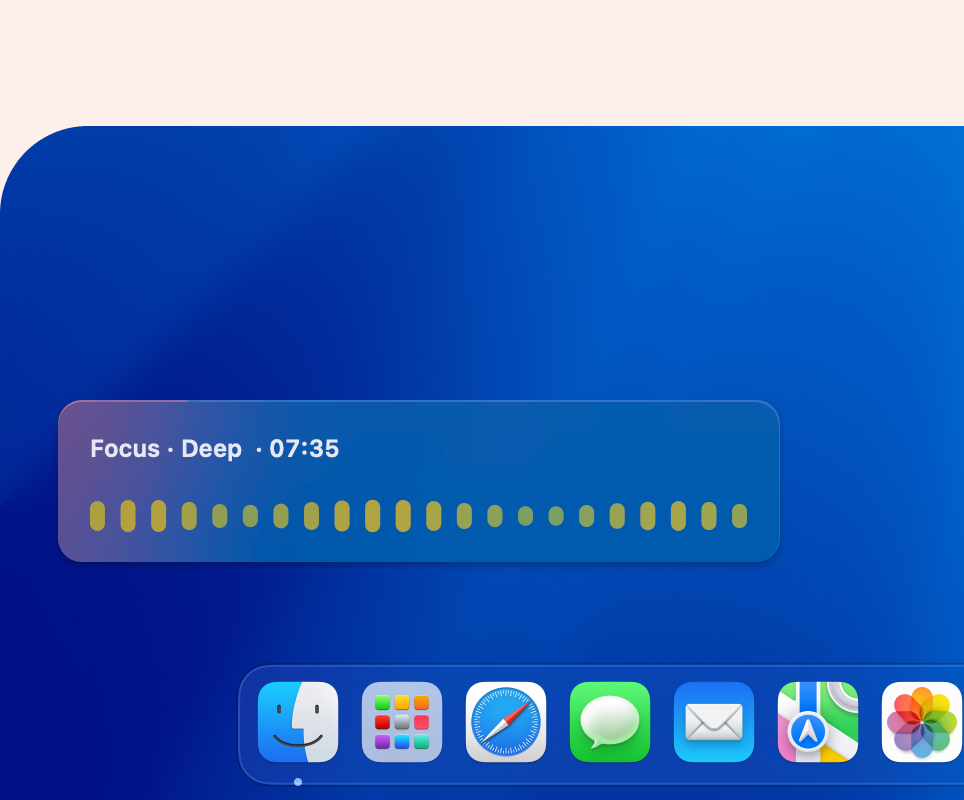 FlowPods menu bar and reports